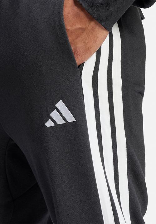 adidas Performance -  Essential 3-Stripes French Terry Joggers - Black/White