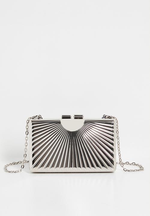 Tessa Design - Chriselle detailed clutch bag-silver
