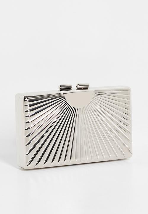 Tessa Design - Chriselle detailed clutch bag-silver