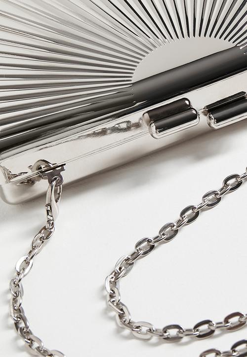 Tessa Design - Chriselle detailed clutch bag-silver