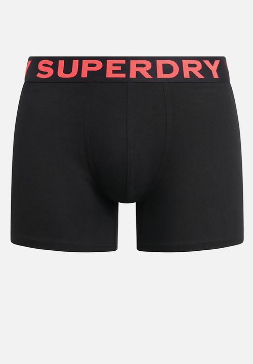 Superdry. - Boxer Triple Pack - Black/Neon