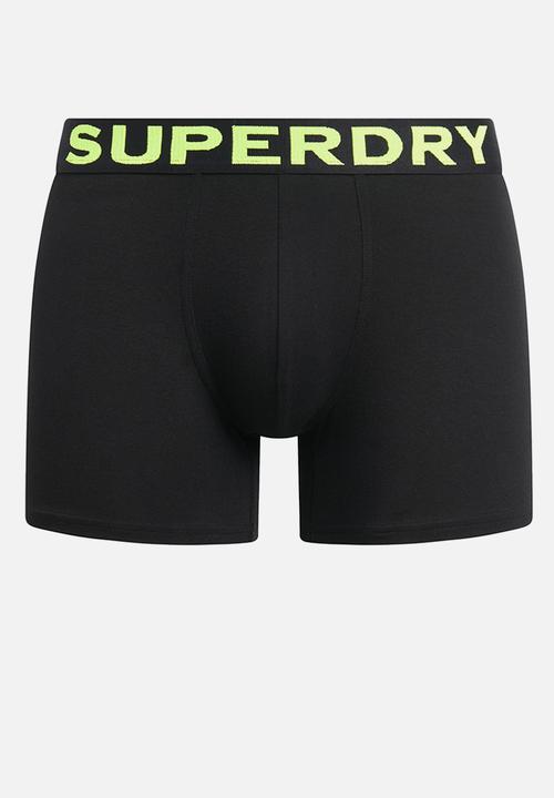Superdry. - Boxer Triple Pack - Black/Neon