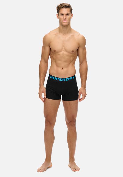 Superdry. - Boxer Triple Pack - Black/Neon