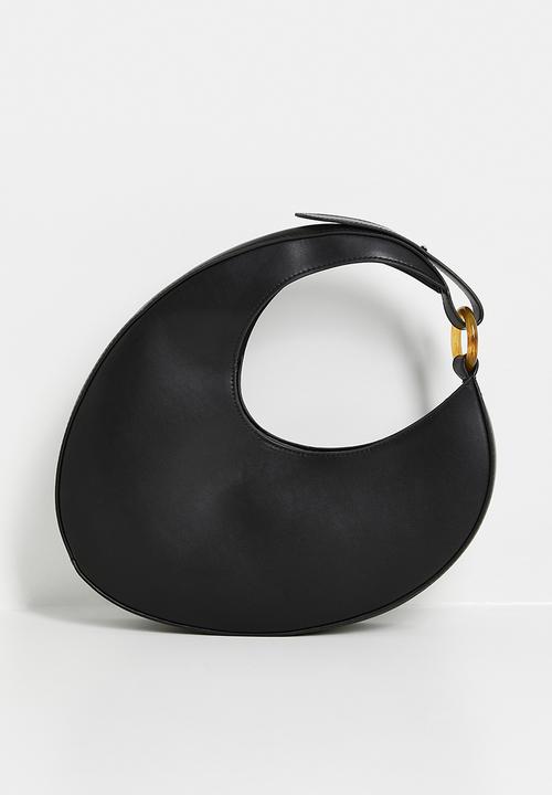 Tessa Design - Alexa crescent shaped shoulder bag - black