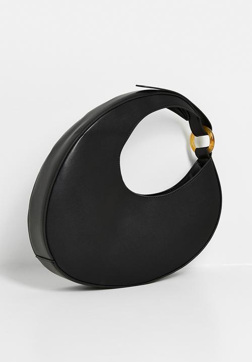 Tessa Design - Alexa crescent shaped shoulder bag - black