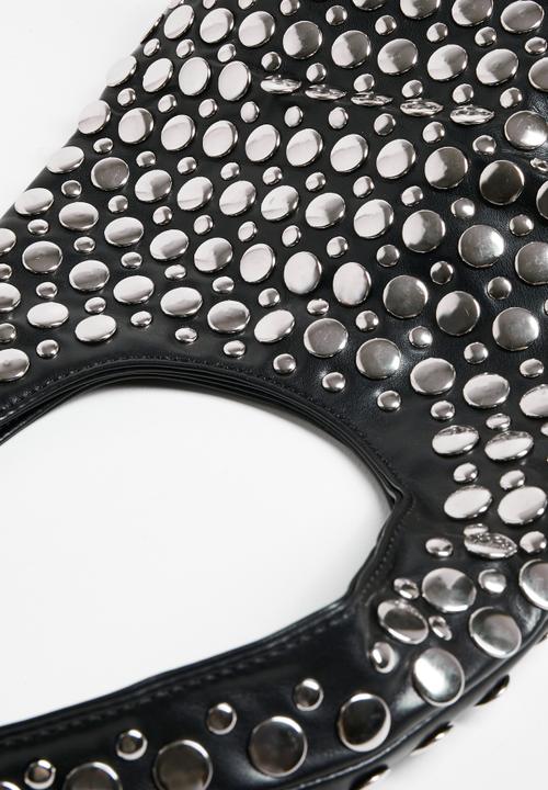 Tessa Design - Roxanne studded shoulder bag - black