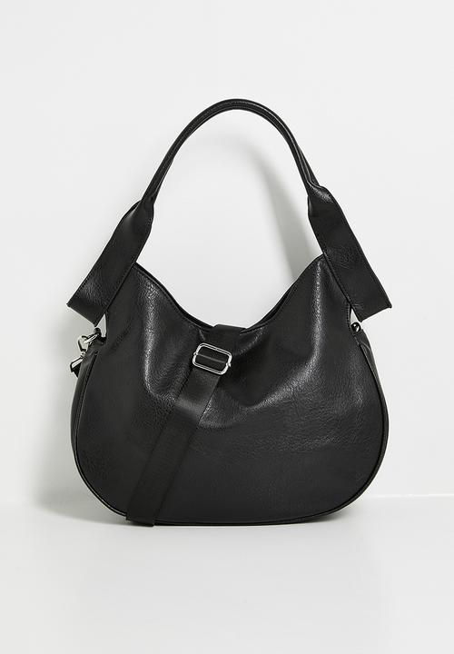 Tessa Design - Lynne large top handle shoulder bag - black