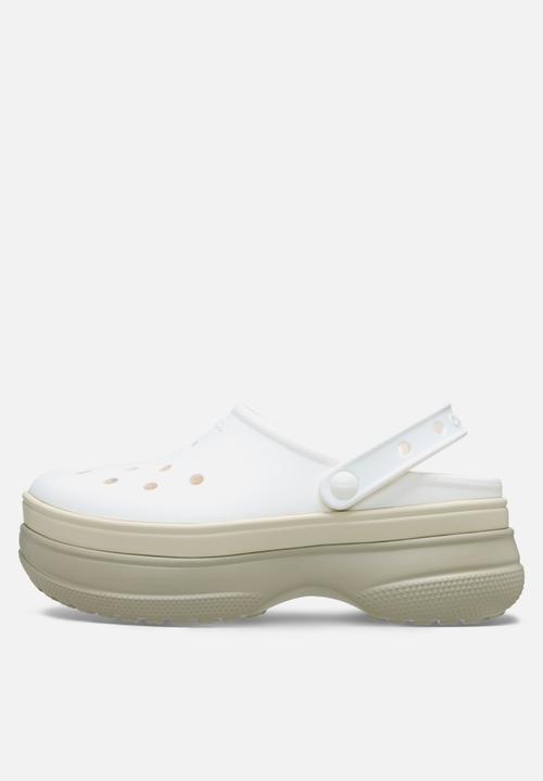 Crocs - Classic sic stacked clog-chalk
