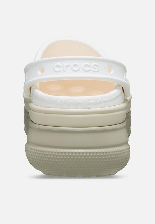 Crocs - Classic sic stacked clog-chalk
