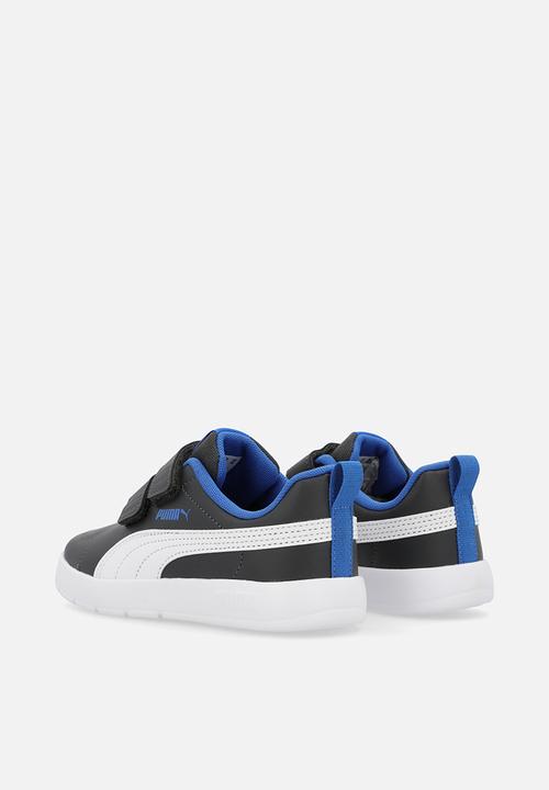 PUMA - Courtflex V3 V Ps - Dusky Grey/White/Mountain Blue