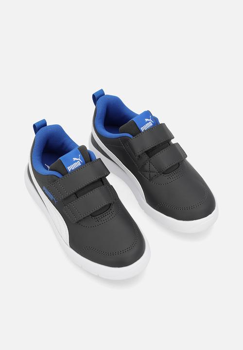 PUMA - Courtflex V3 V Ps - Dusky Grey/White/Mountain Blue