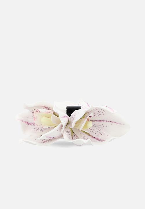 Tessa Design - Bergonia orchid blossoms hair accessory - purple