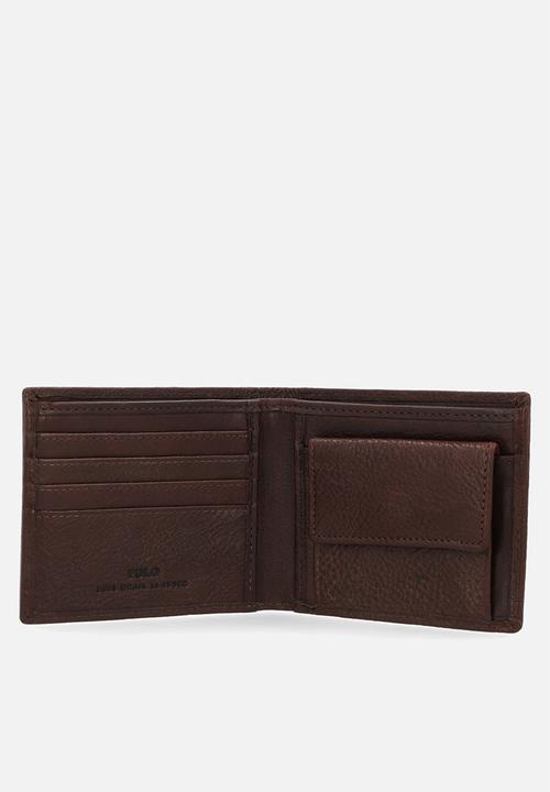 POLO - Billfold With Coin Section - Brown