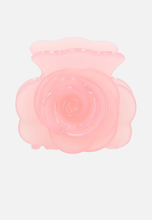 Tessa Design - Roselyn rose shaped hair clip - pink