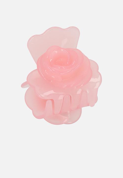 Tessa Design - Roselyn rose shaped hair clip - pink