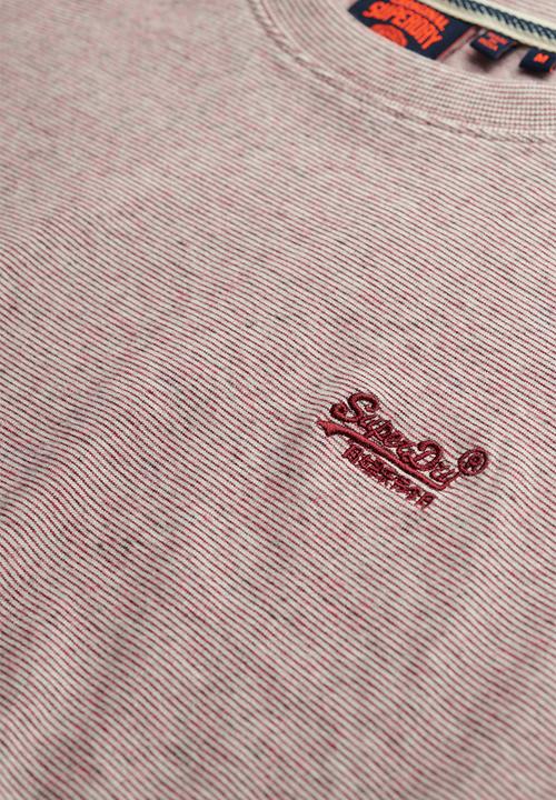 Superdry. - Essential Logo Emb Tee - Cherry Red Feeder