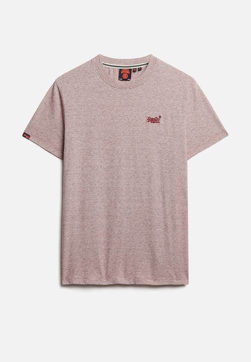 Superdry. - Essential Logo Emb Tee - Cherry Red Feeder
