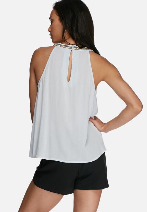 Vero Moda - Zura beaded halterneck top