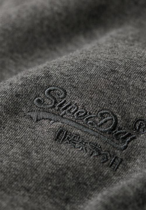 Superdry. - Essential logo crew sweatshirt - Carbon Grey Marl