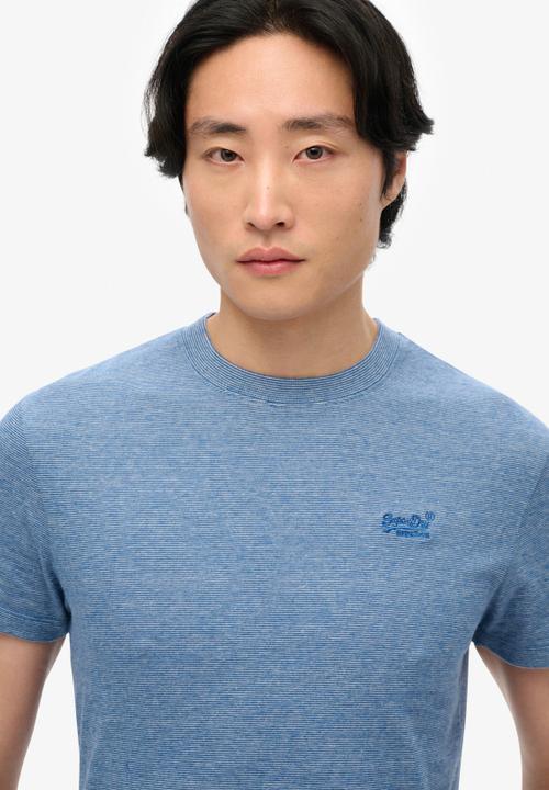Superdry. - Essential Logo Emb Tee - Ocean Blue Feeder