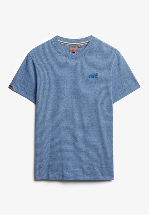 Superdry. - Essential Logo Emb Tee - Ocean Blue Feeder