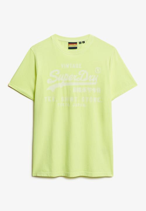 Superdry. - Vl Neon Relaxed Tee - Dry Fluro Yellow