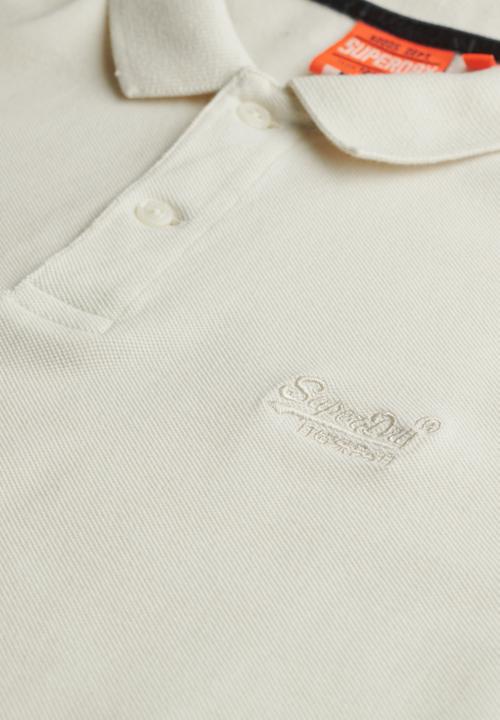 Superdry. - Vint Destroy Polo - Destroy Chalk White