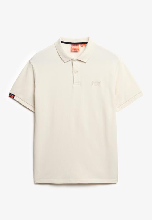Superdry. - Vint Destroy Polo - Destroy Chalk White