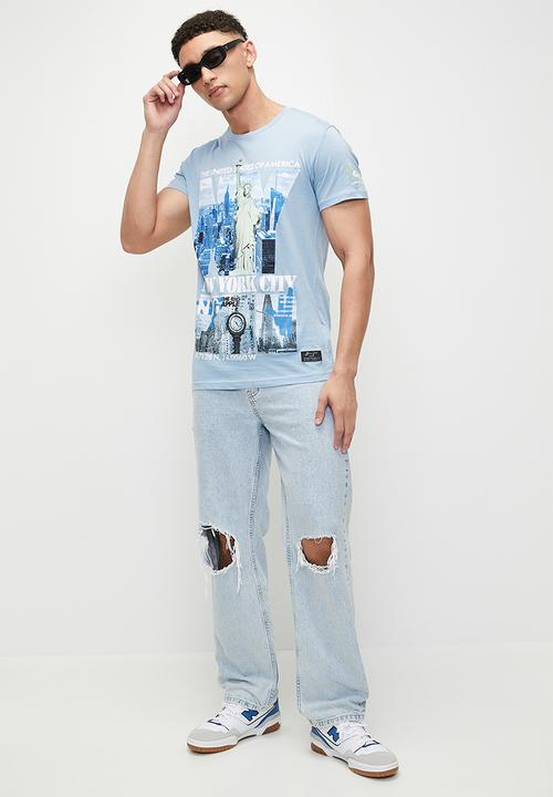 Brave Soul - T-Shirts - Light Blue