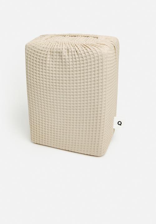 Sixth Floor - Cotton Waffle Duvet Cover Set - Natural