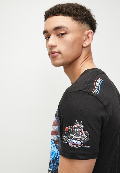 Brave Soul - T-Shirts - Jet Black