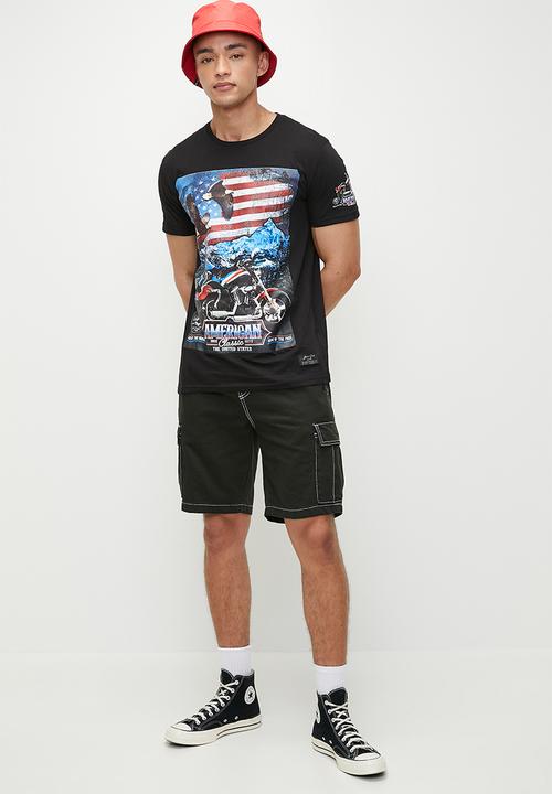 Brave Soul - T-Shirts - Jet Black