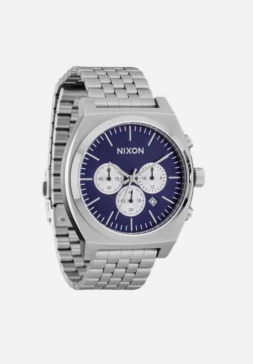 Nixon - Time teller chrono watch - silver/midnight
