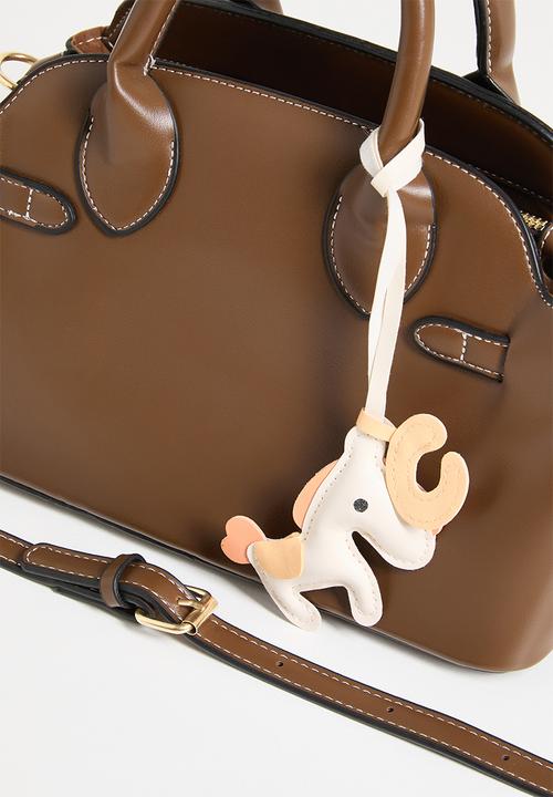 Tessa Design - Julie cross body tote bag-tan