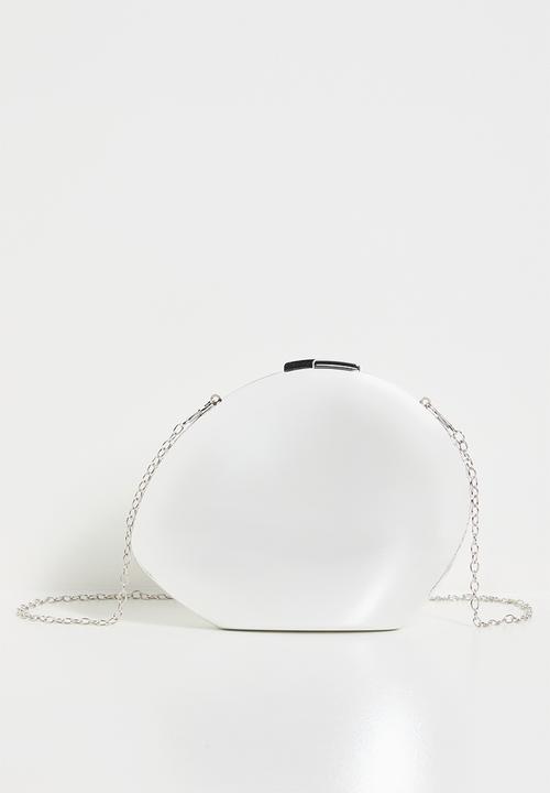 Tessa Design - Natalia metallic box clutch bag-silver