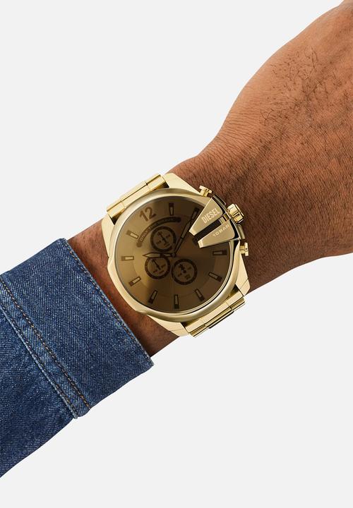 Diesel  - Mega Chief chronograph watch DZ4662- gold