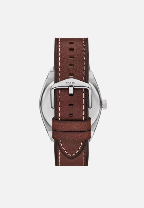 Fossil - Everett watch and bracelet set FS6080- brown