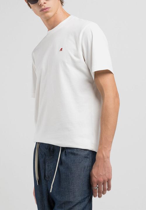 Replay - Regular Replay Jersey Tee - Natural White