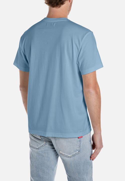 Replay - Regular replay jersey tee - grigio medio
