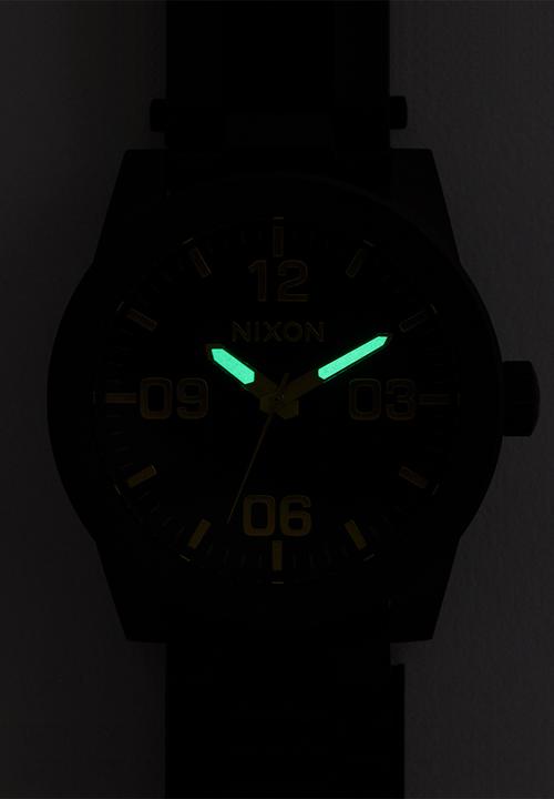 Nixon - Corporal stainless steel watch- matte black