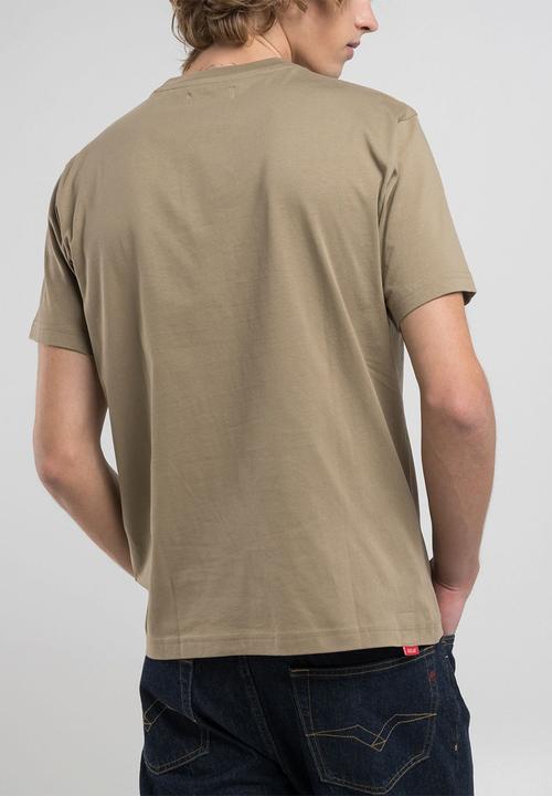 Replay - Regular replay jersey tee - Military khaki