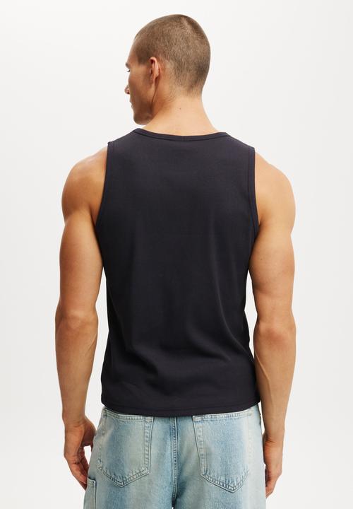 Cotton On - Rib Tank - Ink Navy