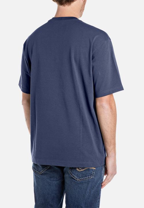 Replay - Oversized Heavy Cotton Tee - Medium Blue