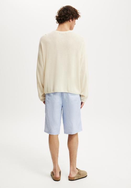 Cotton On - Baggy Resort Short - Blue Stripe