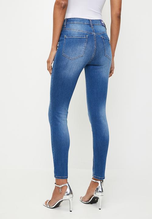 GUESS - 1981 High Rise Skinny - Mid Wash