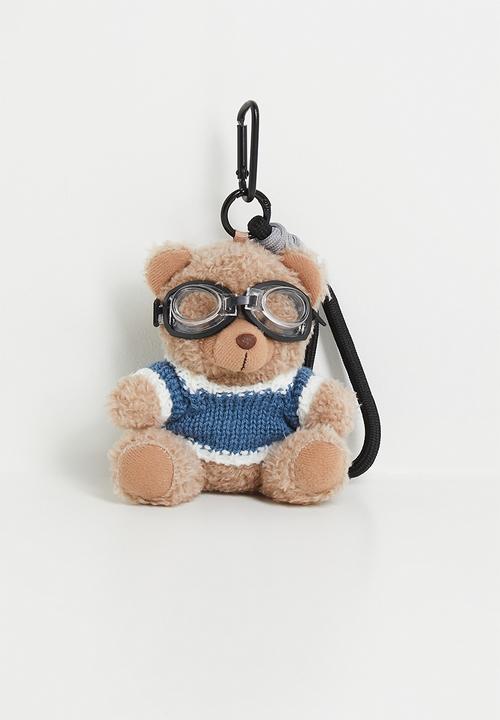 Tessa Design - Zuri adventure bear bag charm-beige