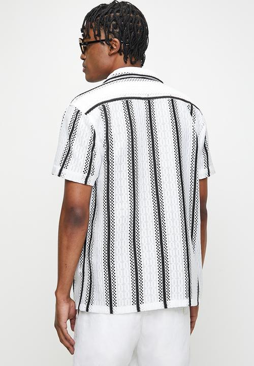Brave Soul - Shirts - White/Black