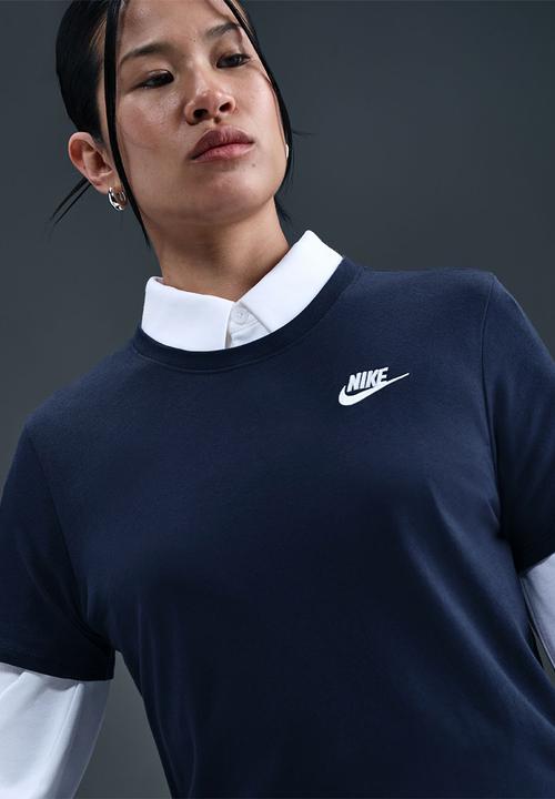 Nike - Nike womens club tee - midnight navy