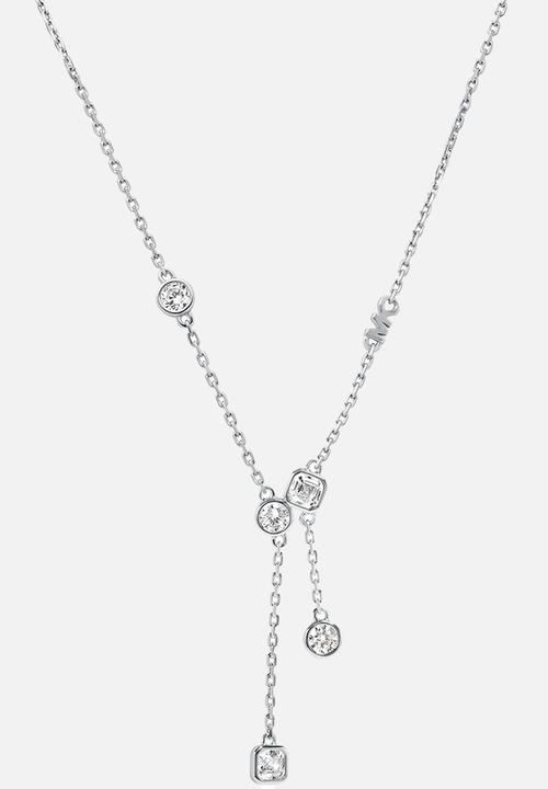 Michael Kors - Brilliance sterling silver pendant necklace - silver