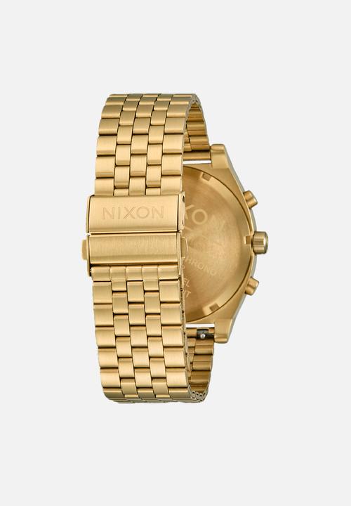 Nixon - Time teller chrono watch- gold